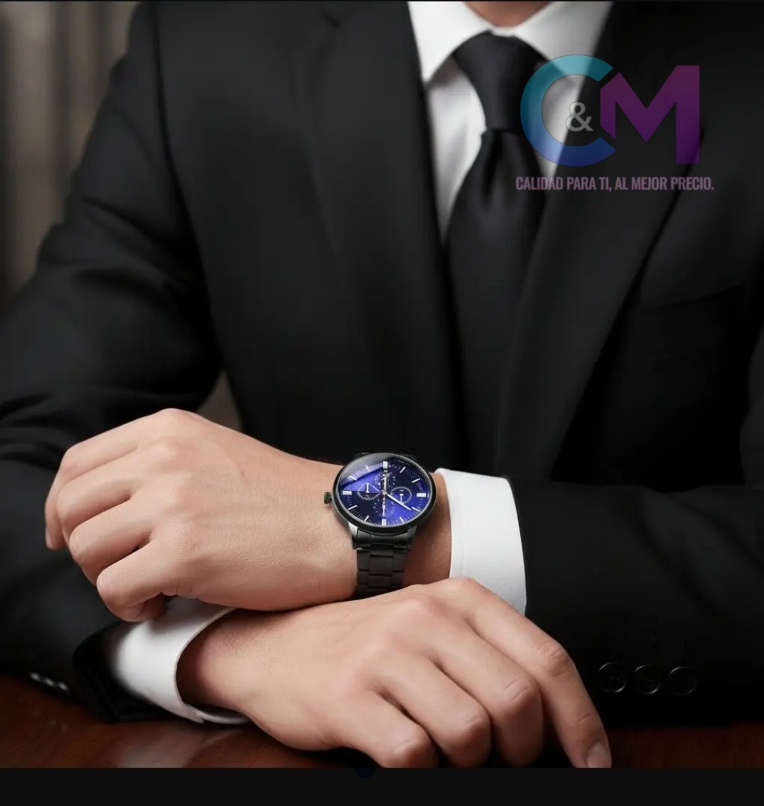 RELOJ DE PANTALLA DE COLOR AZUL Y APERTURA DE NUMERO DE FECHA EN PANTALLA Y CORREA DE METAL COLOR NE